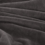 Max Velvet Stretch Chair Seat Cover Protector Office Chair Slipcover Deep Grey