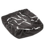 Max Velvet Stretch Chair Seat Cover Protector Office Chair Slipcover Deep Grey