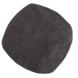 Max Velvet Stretch Chair Seat Cover Protector Office Chair Slipcover Deep Grey