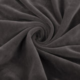 Max Velvet Stretch Chair Seat Cover Protector Office Chair Slipcover Deep Grey