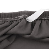 Max Velvet Stretch Chair Seat Cover Protector Office Chair Slipcover Deep Grey