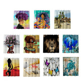 Max Digital Printing Mildew Resistant Anti-Bacterial PEVA Shower Curtain Liner African Women_A