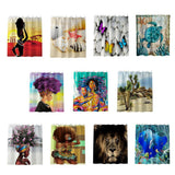 Max Digital Printing Mildew Resistant Anti-Bacterial PEVA Shower Curtain Liner African Women_A