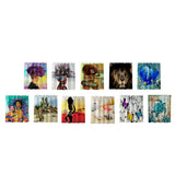 Max Digital Printing Mildew Resistant Anti-Bacterial PEVA Shower Curtain Liner African Women_A