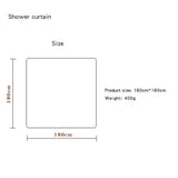 Max Digital Printing Mildew Resistant Anti-Bacterial PEVA Shower Curtain Liner Desert Plant