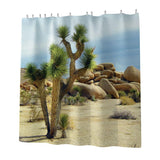 Max Digital Printing Mildew Resistant Anti-Bacterial PEVA Shower Curtain Liner Desert Plant