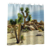 Max Digital Printing Mildew Resistant Anti-Bacterial PEVA Shower Curtain Liner Desert Plant
