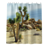 Max Digital Printing Mildew Resistant Anti-Bacterial PEVA Shower Curtain Liner Desert Plant