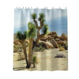 Max Digital Printing Mildew Resistant Anti-Bacterial PEVA Shower Curtain Liner Desert Plant