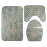 Max 3 Pieces Non-slip Bathroom Bath Mat U-Shape Contour Mat Toilet Lid Cover African Couple