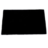 Max Living Room Area Rug, Faux Fur Plush Floor Mat for Bedroom 60x90cm Black