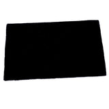 Max Living Room Area Rug, Faux Fur Plush Floor Mat for Bedroom 60x90cm Black