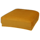 Max Velvet Polyester Stretch Wedding Banquet Dining Chair Seat Cover  Yellow