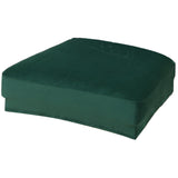 Velvet Polyester Stretch Wedding Banquet Dining Chair Seat Cover Dark Green