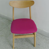 Max Stretch Dining Room Chair Seat Cover with Locking Buckle Rosy