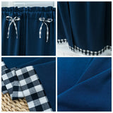 Max 1 Panel Kitchen Curtain Tier Small Window Drape Decor Dark Blue_74x61cm