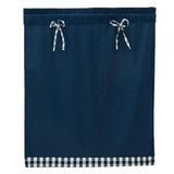 Max 1 Panel Kitchen Curtain Tier Small Window Drape Decor Dark Blue_74x90cm