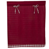 Max 1 Panel Kitchen Curtain Tier Small Window Drape Decor Wine Red_74x61cm