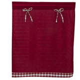 Max 1 Panel Kitchen Curtain Tier Small Window Drape Decor Wine Red_74x61cm