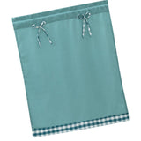 Max 1 Panel Kitchen Curtain Tier Small Window Drape Decor Light Blue_74x61cm