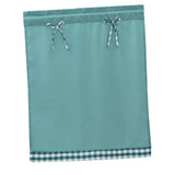 Max 1 Panel Kitchen Curtain Tier Small Window Drape Decor Light Blue_74x61cm