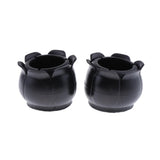 Max 10pcs No-slip Chair Leg Caps Round Wood Furniture Floor Protectors Black D