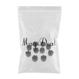 Max 10pcs No-slip Chair Leg Caps Round Wood Furniture Floor Protectors Black D