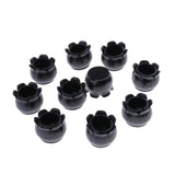 Max 10pcs No-slip Chair Leg Caps Round Wood Furniture Floor Protectors Black D