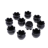 Max 10pcs No-slip Chair Leg Caps Round Wood Furniture Floor Protectors Black D