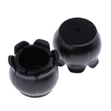 Max 10pcs No-slip Chair Leg Caps Round Wood Furniture Floor Protectors Black D