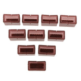 Maxbell 10x No-slip Chair Leg Caps Cover Rectangle Furniture Feet Protectors B