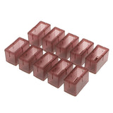 Maxbell 10x No-slip Chair Leg Caps Cover Rectangle Furniture Feet Protectors B