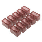 Maxbell 10x No-slip Chair Leg Caps Cover Rectangle Furniture Feet Protectors B