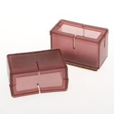 Maxbell 10x No-slip Chair Leg Caps Cover Rectangle Furniture Feet Protectors B