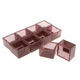 Maxbell 10pcs No-slip Chair Leg Caps Square Wood Furniture Floor Protectors Coffee