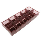 Maxbell 10pcs No-slip Chair Leg Caps Square Wood Furniture Floor Protectors Coffee