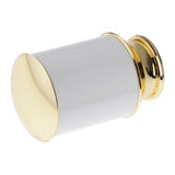 Max Metal Iron Curtain Pole Finials End Heads Fit 28mm Dia. Drapery Rods A_White