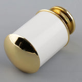 Max Metal Iron Curtain Pole Finials End Heads Fit 28mm Dia. Drapery Rods A_White