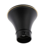 Max Metal Iron Curtain Pole Finials End Heads Fit 28mm Dia. Drapery Rods C_Black