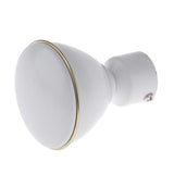 Max Metal Iron Curtain Pole Finials End Heads Fit 28mm Dia. Drapery Rods E_White