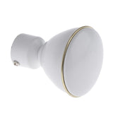 Max Metal Iron Curtain Pole Finials End Heads Fit 28mm Dia. Drapery Rods E_White
