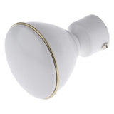 Max Metal Iron Curtain Pole Finials End Heads Fit 28mm Dia. Drapery Rods E_White