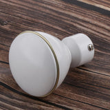 Max Metal Iron Curtain Pole Finials End Heads Fit 28mm Dia. Drapery Rods E_White