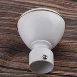Max Metal Iron Curtain Pole Finials End Heads Fit 28mm Dia. Drapery Rods E_White
