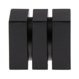 Max Metal Iron Curtain Pole Finials End Heads Fit 28mm Dia. Drapery Rods G_Black