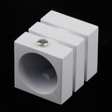 Max Metal Iron Curtain Pole Finials End Heads Fit 28mm Dia. Drapery Rods G_White