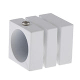 Max Metal Iron Curtain Pole Finials End Heads Fit 28mm Dia. Drapery Rods G_White