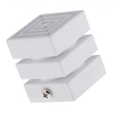 Max Metal Iron Curtain Pole Finials End Heads Fit 28mm Dia. Drapery Rods G_White