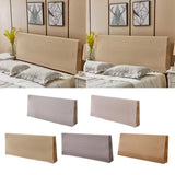 Max Dustproof Stretchy Bedroom Bed Headboard Cover Protector 150cm Light Grey