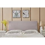 Max Dustproof Stretchy Bedroom Bed Headboard Cover Protector 150cm Light Grey